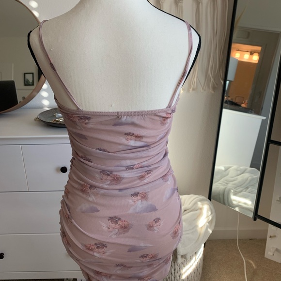 Daisy street Angel pattern mesh dress (US 2) - Picture 4 of 7